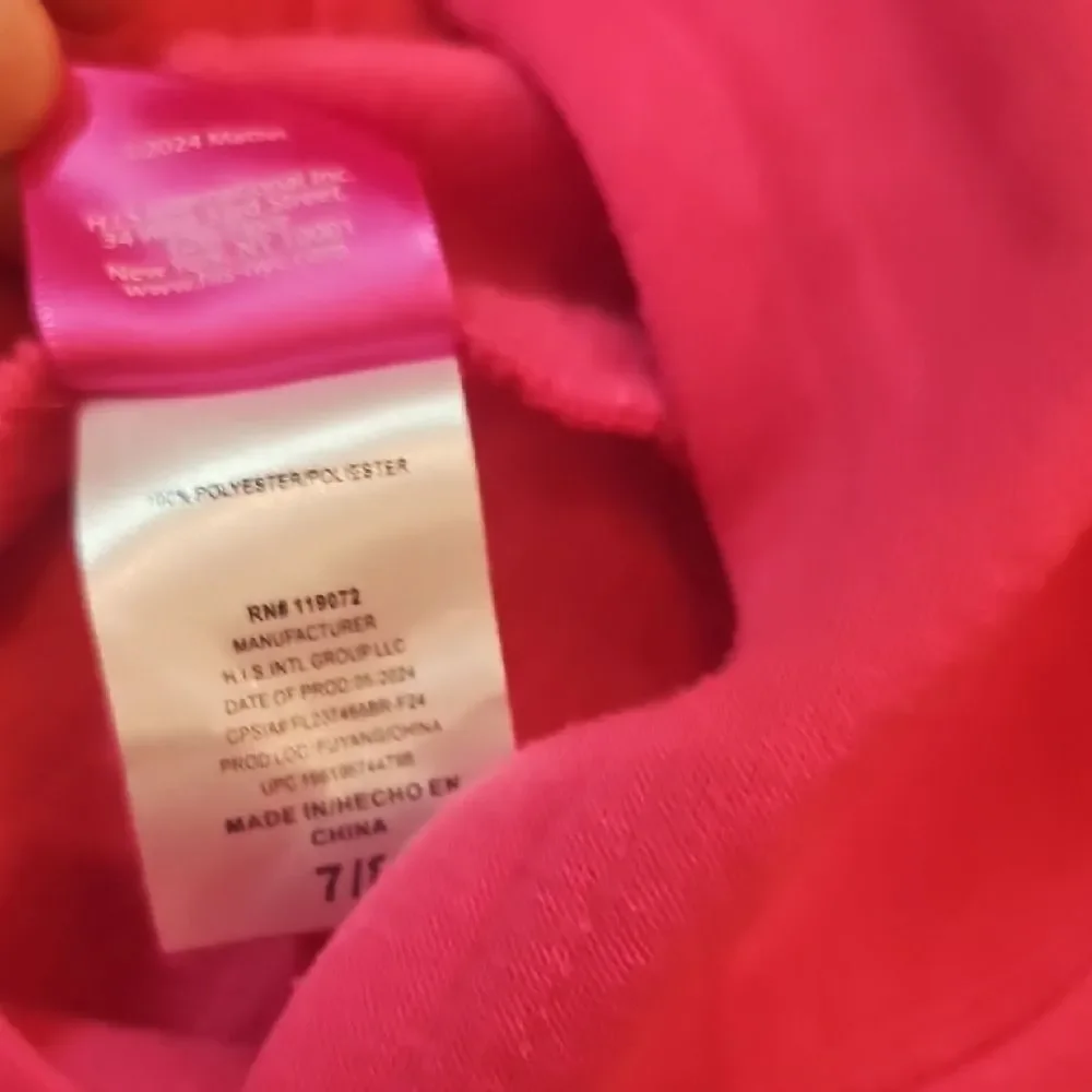 Barbie Kids Fuchsia Hoodie Size 7/8 Girls
